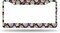 Day of The Dead License Plate Frame Auto Tag Frames Floral License Plates Holder 2 Holes Sugar Skull Gothic Halloween Decorative Car Truck Motorcycle License Plates Cover Tag for Men Women